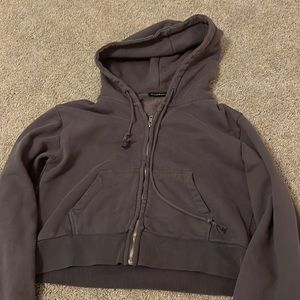 Dark blue brandy Melville cropped sweatshirt